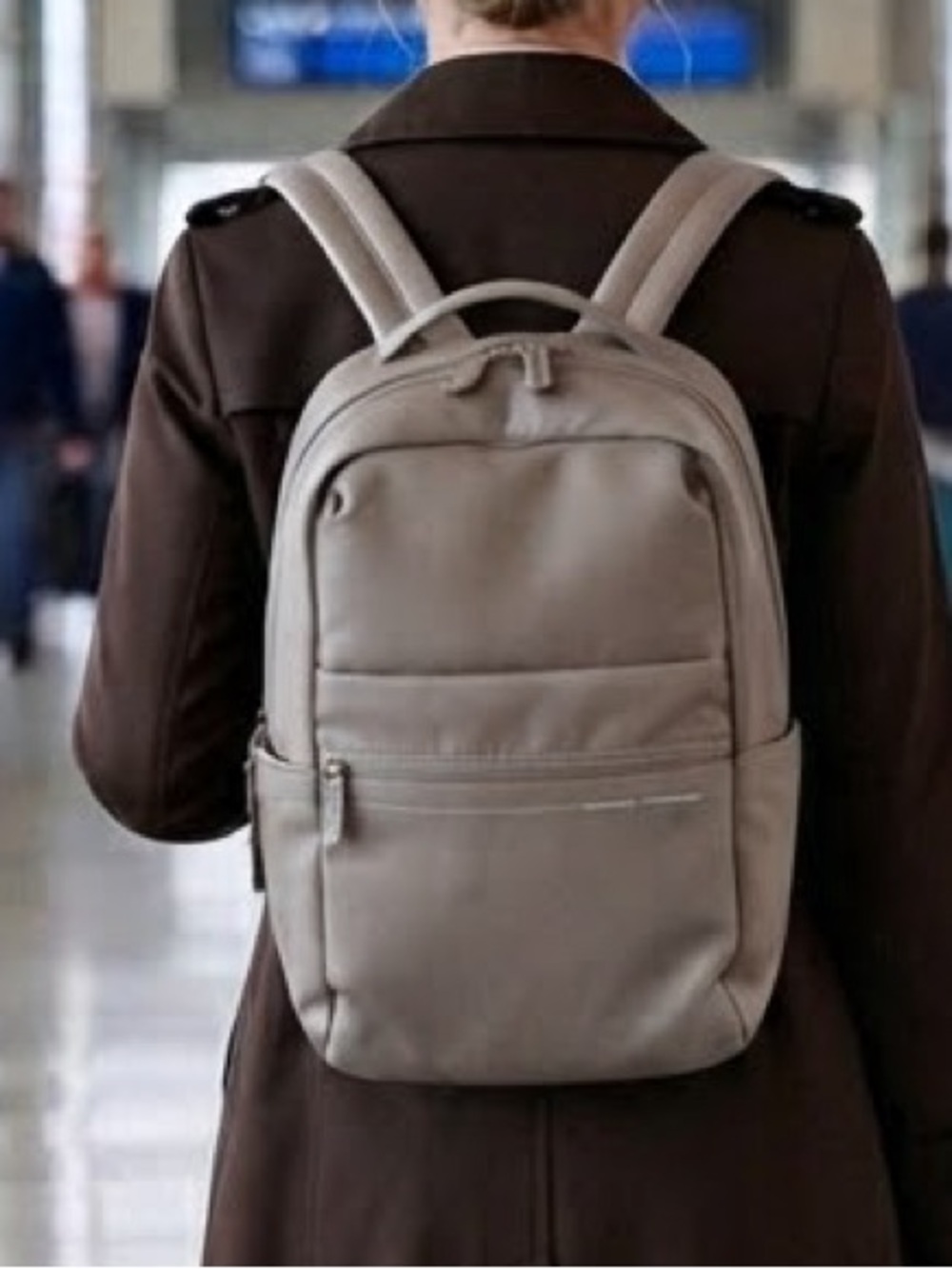 Samsonite Eco-Friendly Laptop Backpack NWT Taupe Grey Commute  Office Travel